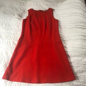 Burnt orange, professional day dress